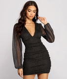 All About The Glitz Mesh Mini Dress creates the perfect spring wedding guest dress or cocktail attire with stylish details in the latest trends for 2023!