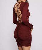 Sultry And Stylish Ruched Mini Dress creates the perfect spring wedding guest dress or cocktail attire with stylish details in the latest trends for 2023!