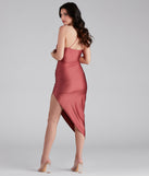 Sleek Style Sleeveless Asymmetrical Dress for Homecoming 2022, Winter Formal Dances, Holiday Dress, Military Balls, Bridesmaids, Wedding Guests, and Prom