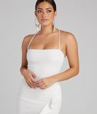 Add Some Flair Ruffle Detail Midi Dress as your 2024 graduation dress will help you be ready to celebrate and feel stylish at your commencement ceremony or grad party!