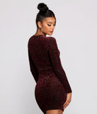 Heart Of Glam Long Sleeve Mini Dress