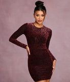 Heart Of Glam Long Sleeve Mini Dress