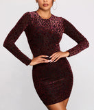 Heart Of Glam Long Sleeve Mini Dress