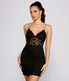 You’ll make a statement in Glitter Queen Lace Mini Dress as an NYE club dress, a tight dress for holiday parties, sexy clubwear, or a sultry bodycon dress for that fitted silhouette.