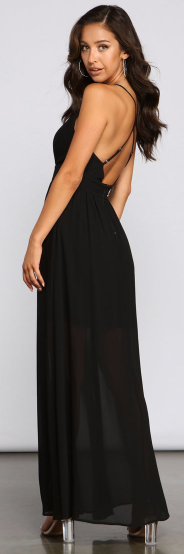 Effortless Beauty Chiffon Maxi Dress