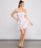 Charming Vibes Floral Chiffon Dress creates the perfect spring wedding guest dress or cocktail attire with stylish details in the latest trends for 2023!