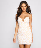 Such A Stunner Sequin Mini Dress helps create the best bachelorette party outfit or the bride's sultry bachelorette dress for a look that slays!