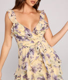 Charming Stunner Floral Skater Dress creates the perfect spring wedding guest dress or cocktail attire with stylish details in the latest trends for 2023!