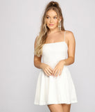 Twirl And Stun Eyelet Skater Dress