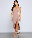 City Chic Ruffled Midi Dress creates the perfect spring wedding guest dress or cocktail attire with stylish details in the latest trends for 2023!