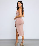City Chic Ruffled Midi Dress creates the perfect spring wedding guest dress or cocktail attire with stylish details in the latest trends for 2023!