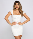 Weekend Getaway Scalloped Lace Mini Dress