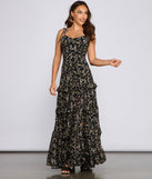Floral Desire Ruffled Maxi Dress creates the perfect summer wedding guest dress or cocktail party dresss with stylish details in the latest trends for 2023!