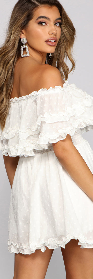 Flirty Vibes Linen Mini Dress