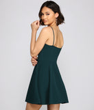 Total Daydream Sleeveless Skater Dress is a gorgeous pick as your 2023 prom dress or formal gown for wedding guest, spring bridesmaid, or army ball attire!