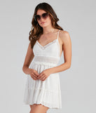 Bohemian Glam Gauze Knit Mini Dress