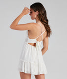 Bohemian Glam Gauze Knit Mini Dress