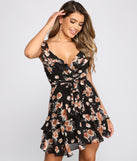 Sweet And Flirty Chiffon Mini Dress for Homecoming 2022, Winter Formal Dances, Holiday Dress, Military Balls, Bridesmaids, Wedding Guests, and Prom