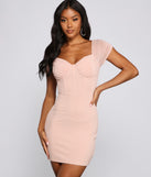 Sweet And Stylish Off-The-Shoulder Mini Dress