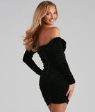 Dusk To Dawn Velvet Sweetheart Mini Dress