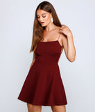 Major Flirt Crepe Skater Dress helps create the best bachelorette party outfit or the bride's sultry bachelorette dress for a look that slays!