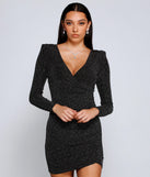 Time To Shine Glitter Mini Dress is a gorgeous pick as your 2023 prom dress or formal gown for wedding guest, spring bridesmaid, or army ball attire!
