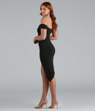 Major Style Moment Wrap Midi Dress