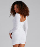 Classy Glamour Ruched Mini Dress