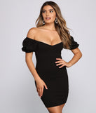 Major Knockout Puff Sleeve Bodycon