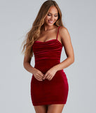 The Hit The Town Velvet Mini Dress is a unique party dress to help you create a look for work parties, birthdays, anniversaries, or your next 2023 celebration!
