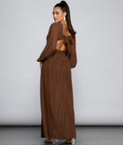 New Heights Chiffon Cutout Maxi Dress is a gorgeous pick as your 2023 prom dress or formal gown for wedding guest, spring bridesmaid, or army ball attire!