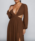 New Heights Chiffon Cutout Maxi Dress is a gorgeous pick as your 2023 prom dress or formal gown for wedding guest, spring bridesmaid, or army ball attire!