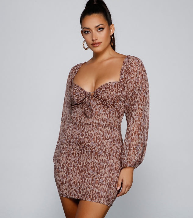 Sweet And Sassy Chiffon Mini Dress
