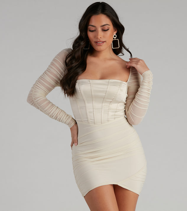 Once Upon a Time Corset Ruched Mini Dress | Windsor Once Upon a Time Corset Ruched Mini Dress | Windsor