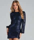 You’ll make a statement in Party Sequin Balloon Sleeve Mini Dress as an NYE club dress, a tight dress for holiday parties, sexy clubwear, or a sultry bodycon dress for that fitted silhouette.