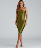 Sleek Trendsetter Halter Midi Dress
