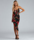 Only You Floral Midi Dress creates the perfect spring wedding guest dress or cocktail attire with stylish details in the latest trends for 2023!