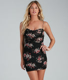 You’ll make a statement in Floral Threads Cowl Neck Mini Dress as an NYE club dress, a tight dress for holiday parties, sexy clubwear, or a sultry bodycon dress for that fitted silhouette.