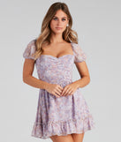 Sweet Beauty Ruffled Floral Dress