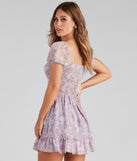 Sweet Beauty Ruffled Floral Dress