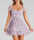 Sweet Beauty Ruffled Floral Dress