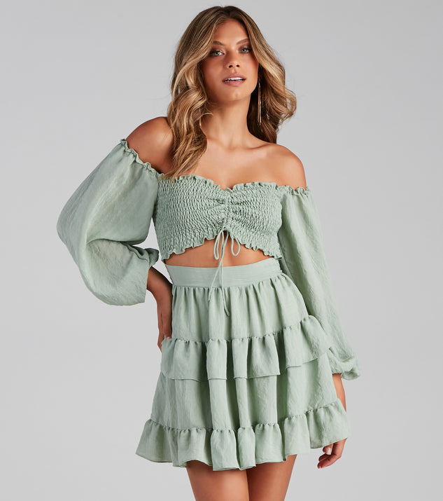 So Sweet Ruffled Cutout Skater Dress is a trendy pick to create 2023 festival outfits, festival dresses, outfits for concerts or raves, and complete your best party outfits!