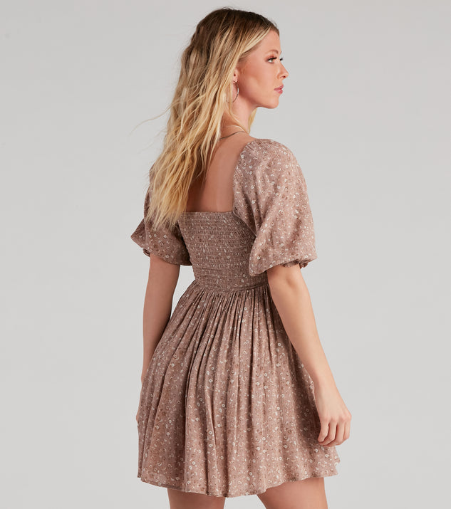 Total Chica Floral Skater Dress