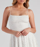 Celebratory Lace Skater Dress