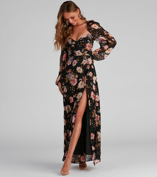 Catch The Bouquet Chiffon Maxi Dress creates the perfect summer wedding guest dress or cocktail party dresss with stylish details in the latest trends for 2023!