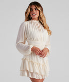 High Tea Chiffon Tiered Skater Dress