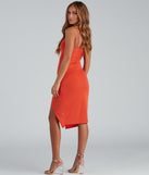 A Stylish Twist Midi Dress