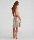 Fall For Floral Chiffon Midi Dress creates the perfect spring wedding guest dress or cocktail attire with stylish details in the latest trends for 2023!