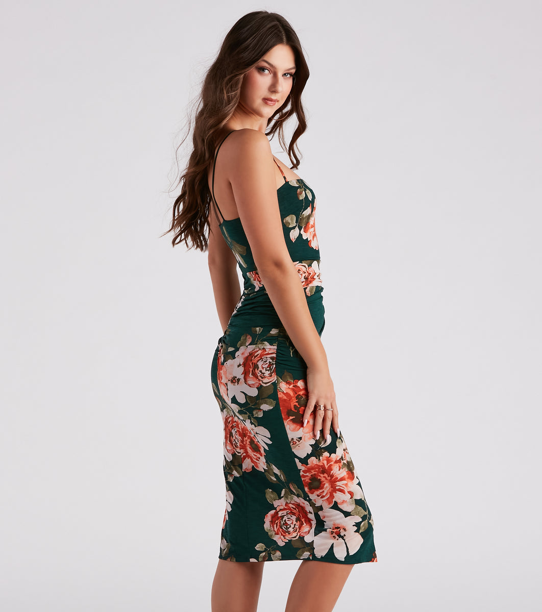 Blooming Beauty Floral Midi Dress