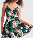 Blossom With Beauty Floral Skater Dress creates the perfect summer wedding guest dress or cocktail party dresss with stylish details in the latest trends for 2023!